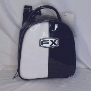 FX Creations Vinyl Black and White Mini Back Pack Purse Vintage NEW